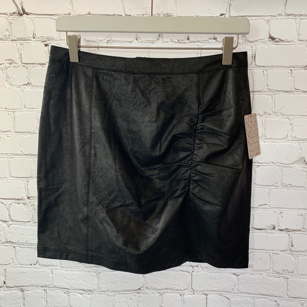 NWT Free People Rumi Ruched Mini Skirt